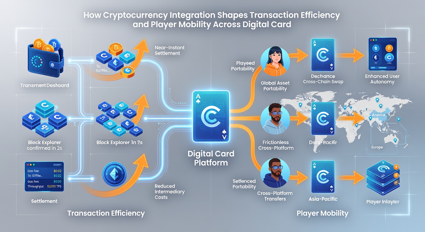 Players accessing multiple digital card rooms via cryptocurrency wallets illustrating mobility across platforms