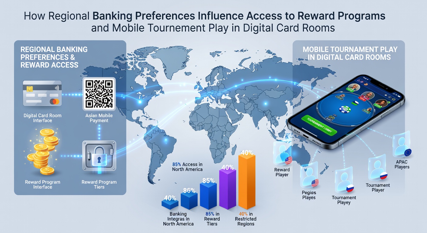 Players engaging with mobile tournament interfaces on digital card room apps across different regions