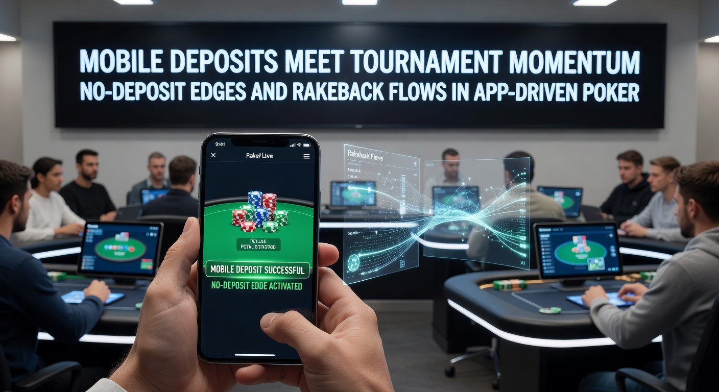 Poker app screenshot featuring a no-deposit bonus popup offering free tournament tickets amid a bustling cash game table