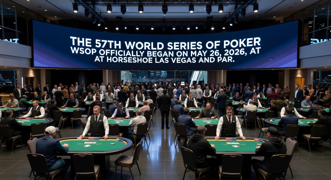 Poker tournament action at Harrah's Cherokee during the WSOP Circuit series