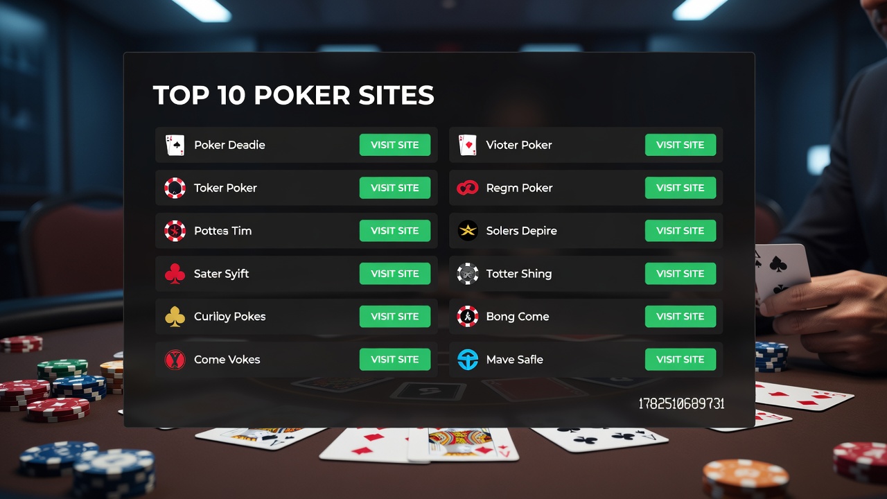 Detailed comparison of poker site features and player activity